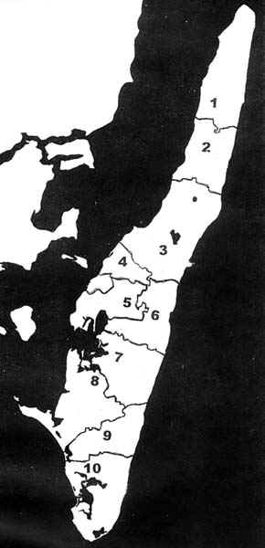 Langelands distrikter, fynshistorie.dk